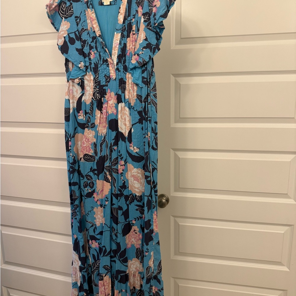 Anthropologie Maeve Blue Dress